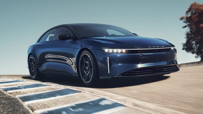 2023 Lucid Air Sapphire electric car to rival Tesla Model S Plaid