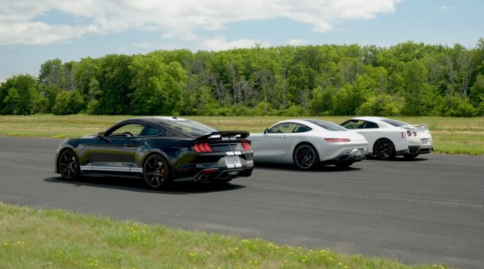 Shelby GT500 Takes On a Mercedes AMG GTS and a Nissan GTR R35