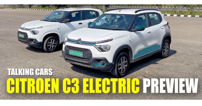 Citroen eC3 electric hatchback spotted testing before launch