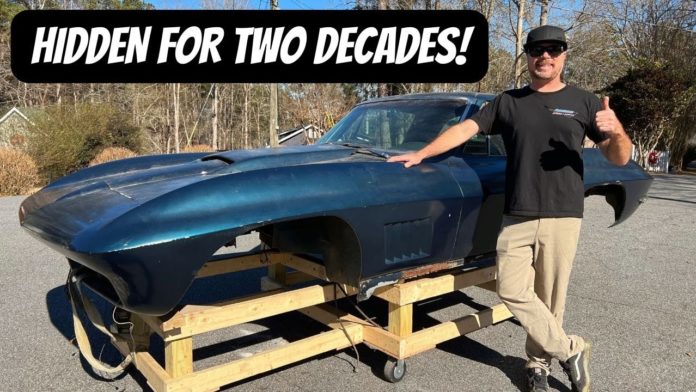 FINNEGAN RESCUED A 1963 SPLIT WINDOW CORVETTE HIDDEN IN A BASEMENT FOR 20 YEARS!