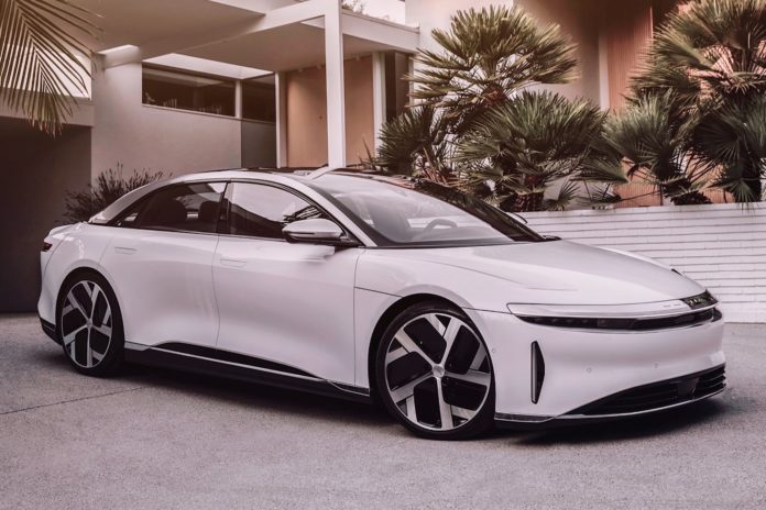 2022-2023 Lucid Air Front Angle View