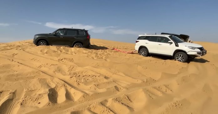 Mahindra Scorpio N, Thar, Land Rover Defender & Toyota Fortuner goes dune bashing