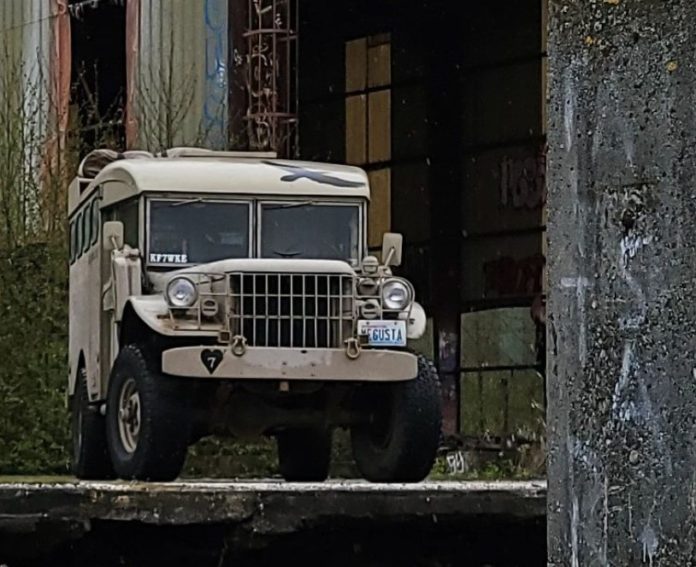 This Single Happy Man Has Built Himself a Tiny Home Out of an Old Military Truck