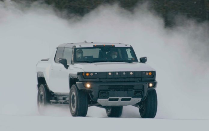 GMC Hummer SUT winter testing