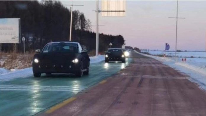 Xiaomi electric car spotted testing on snowy roads