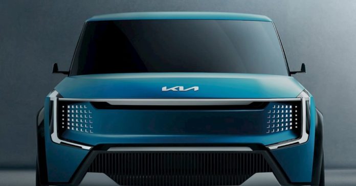 2024 Kia EV9 possible public sighting as nearly an exact clone of the electric SUV concept