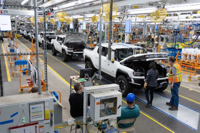 GMC Hummer EV production