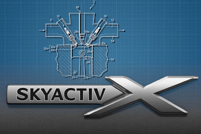 Mazda Patent Combines Skyactiv-X Technology With A Second Spark Plug For Bigger Gains