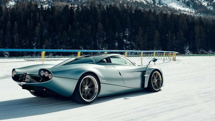 Pagani Puts The $7.5M Huayra Codalunga On A Frozen Lake