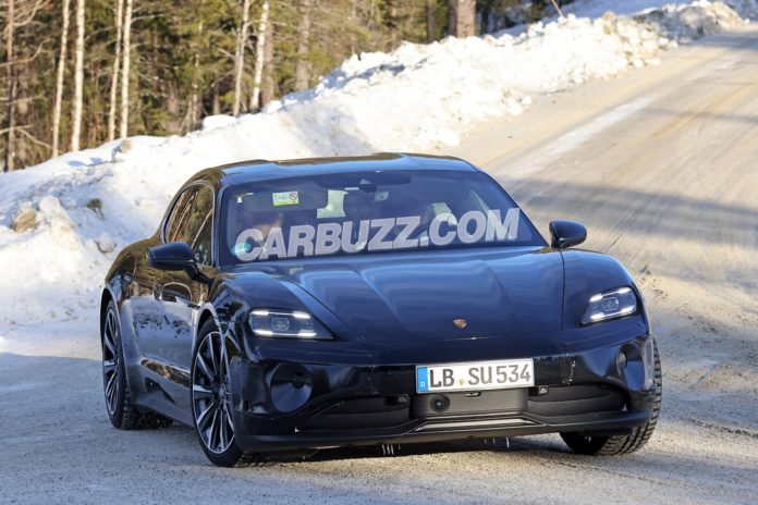 Porsche Taycan Spotted With Its First Major Facelift