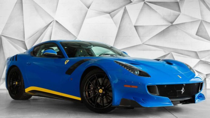 670-Mile Azzurro Dino 2017 Ferrari F12tdf For Sale