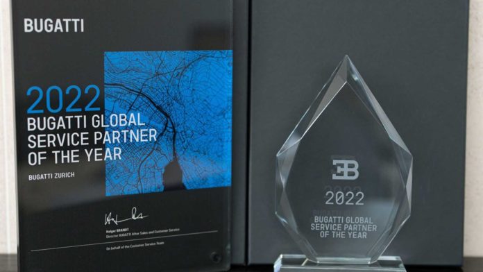 Bugatti Zurich Is Bugatti Global Service Partner Of The Year 2022