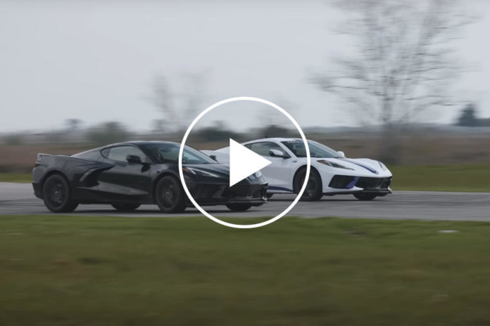 Chevy C8 Corvette Gets Humiliated By Hennessey's Supercharged H700