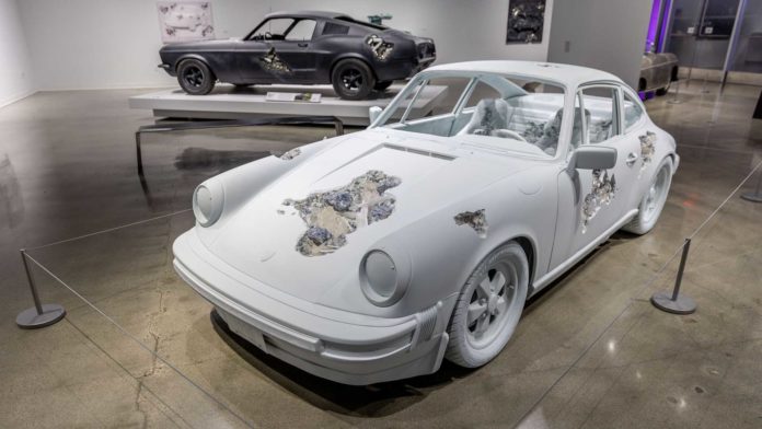 Daniel Arsham Unveils Eroded Porsche And Ferrari In New Exhibit