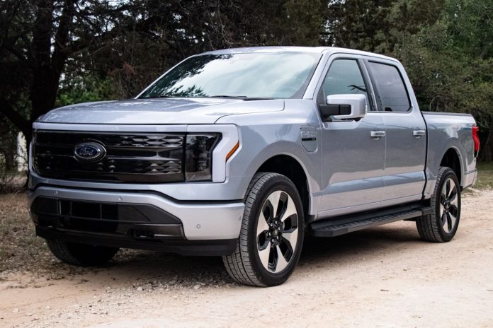 2022-2023 Ford F-150 Lightning Front Angle View