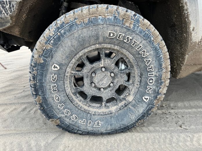 Firestone Destination tire sand