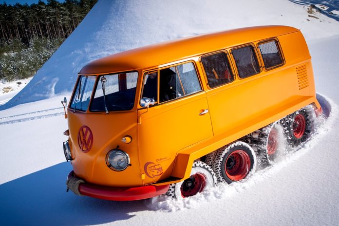 Volkswagen Really Built A Quad-Axle, Half Track Type 2 Minibus