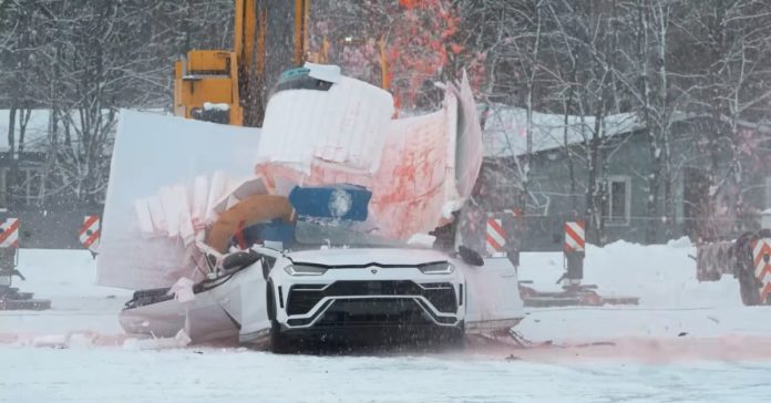 YouTuber destroys multi-crore Lamborghini Urus to promote his energy drink