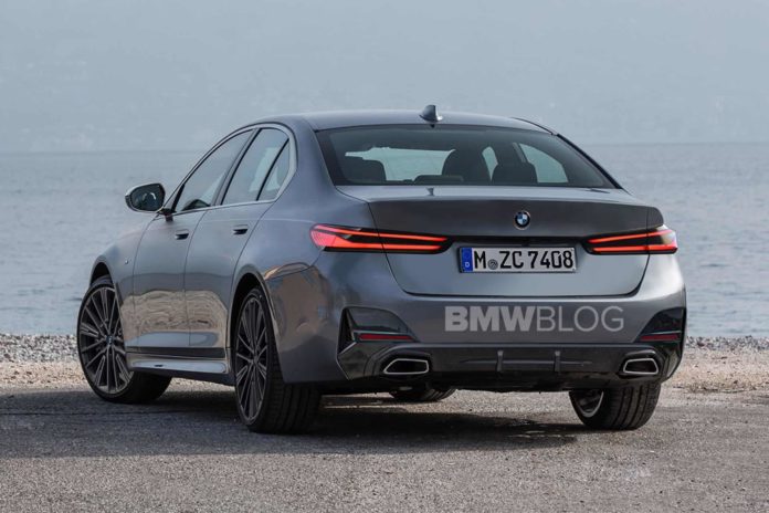 2024 BMW 5 Series Rendering Peels Off Rear Camo