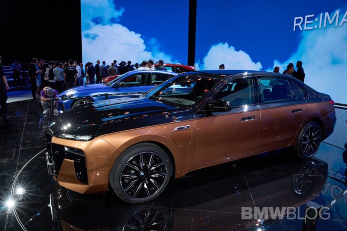 BMW i7 M70 Flaunts Liquid Copper/Sapphire Black Paint In Live Photos From Auto Shanghai