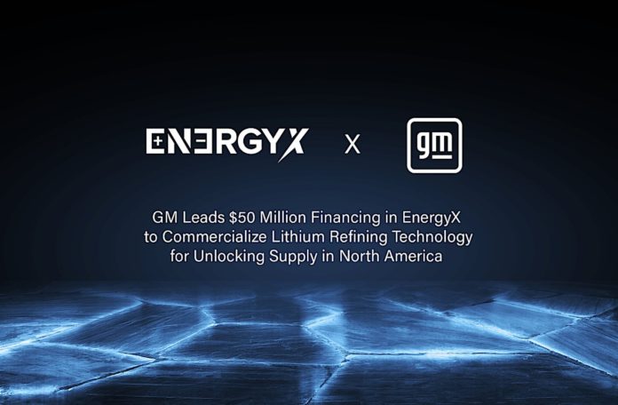 EnergyX and GM logos