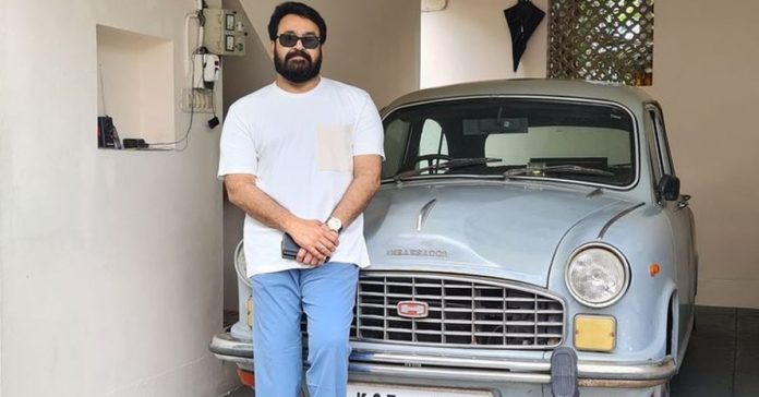 Malayalam movie actor Mohanlal shares image of his first car - a Hindustan Ambassador