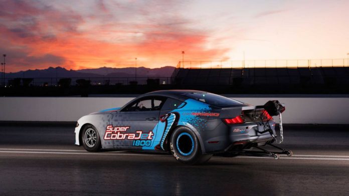 New Ford Mustang Super Cobra Jet 1800 EV Seeks 1/4-Mile Records