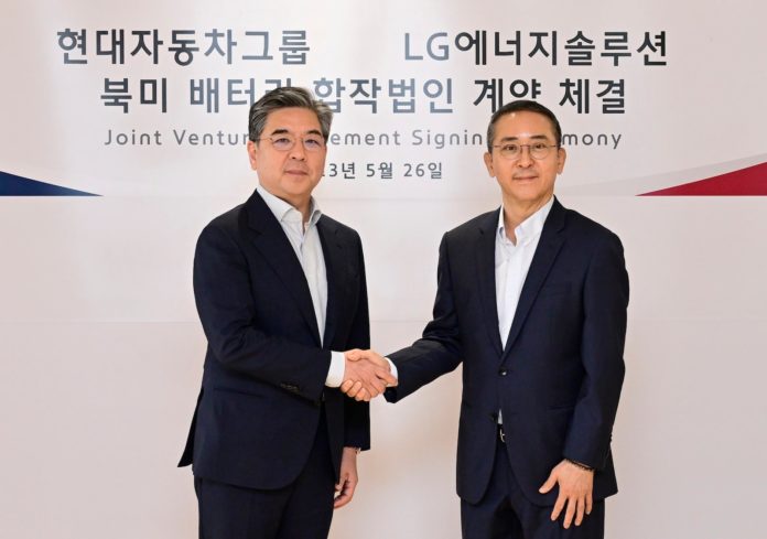 Hyundai and LGES handshake for GA battery plant REL