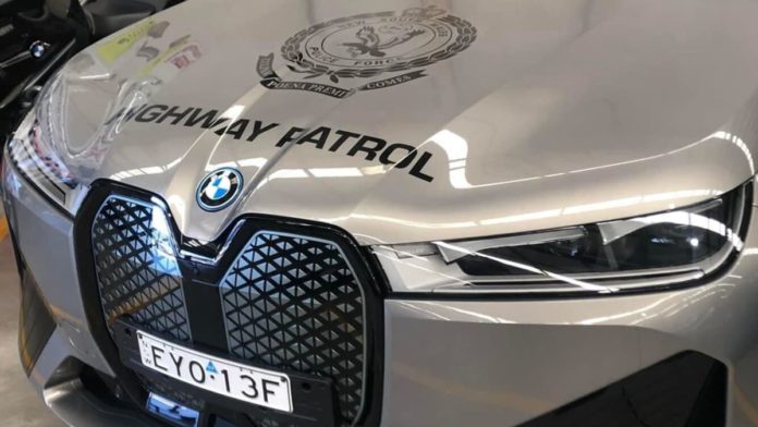 NSW Police highway patrol takes delivery of BMW IX electric car