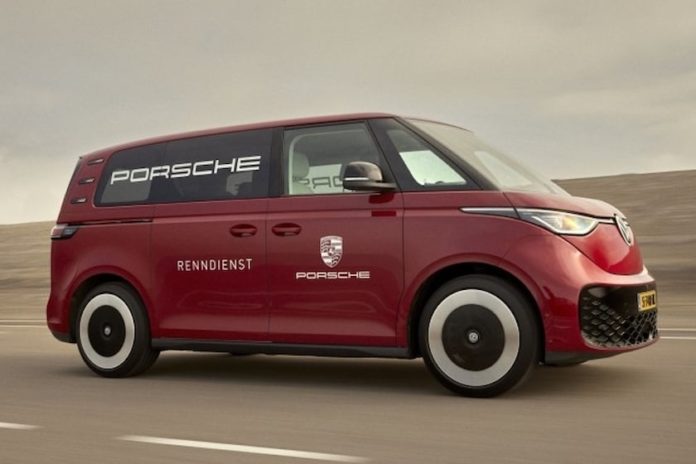 Porsche Using VW ID. Buzz To Revive The Renndienst Van