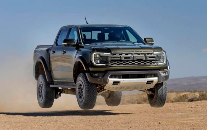 2024 Ford Ranger Raptor - jumping