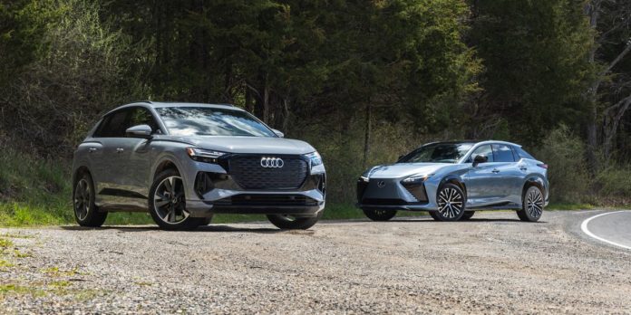 2023 Audi Q4 50 e-tron Quattro vs. Lexus RZ450e Tested: Which Is the More Convincing Luxury EV SUV?