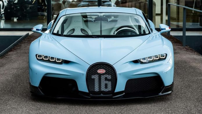 Bugatti Delivers An Incredible Grand Prix Bleu Chiron Super Sport