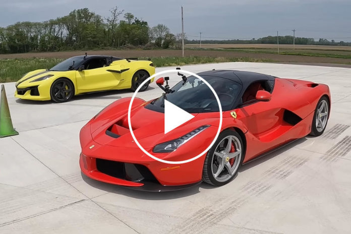 Chevy Corvette C8 Z06 Vs. Ferrari LaFerrari Drag Race Is A Lot Closer Than You Think