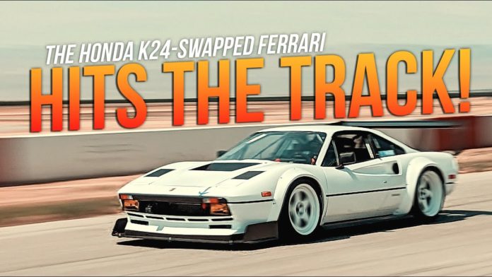 Enzo Ferrari Is Rolling In His Grave – The Honda Swapped Ferrari FINALLY Goes Full Send And It RIPS!