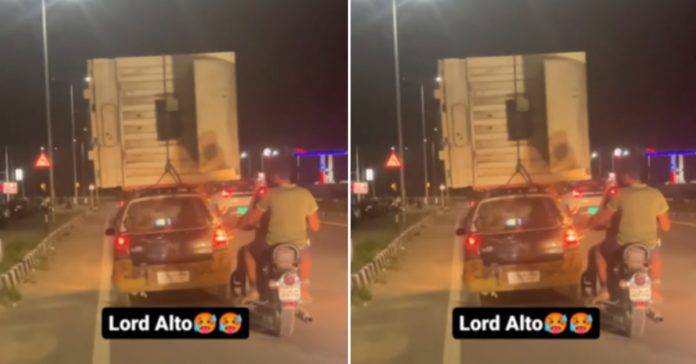 Maruti Alto carrying a shipping container is the wildest thing you'll see today [Video]