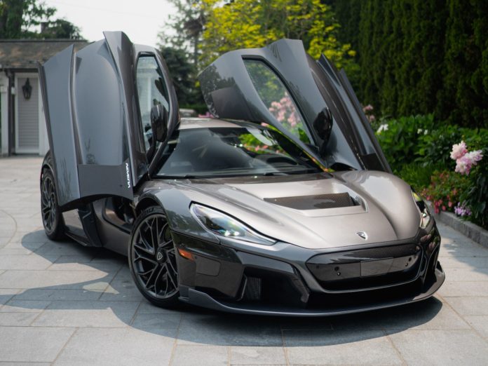 First U.S. Rimac Nevera doors open REL