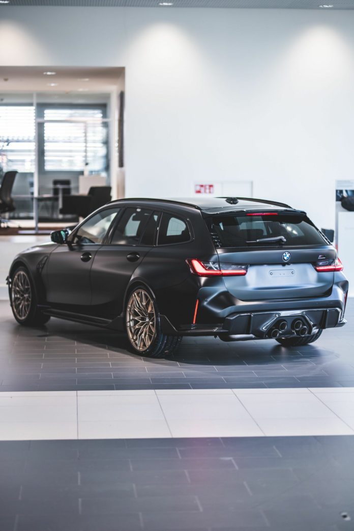 BMW M3 Touring Frozen Black With M Performance Exhaust Is An Eye-Catching Super Wagon