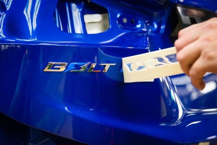 Next-gen Chevy Bolt badge REL