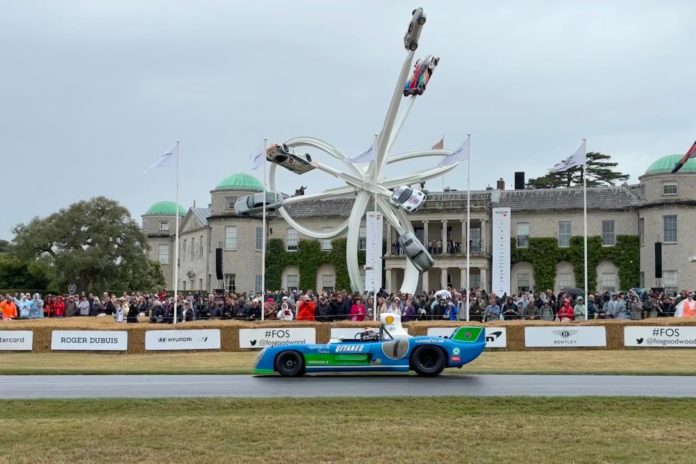 2023 Goodwood FOS racer on track