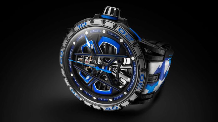 Roger Dubuis Reveals A Blue Excalibur Spider Huracán Sterrato MB