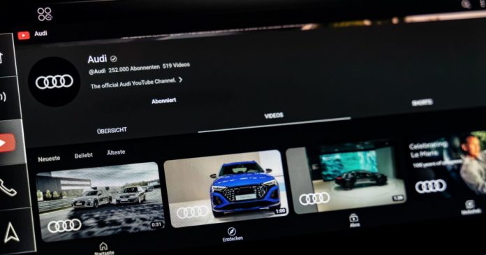 You can now watch YouTube videos in your new Audi