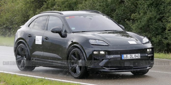 2024 Porsche Macan EV Spy Photos Show Off Coupe-Like Roofline 