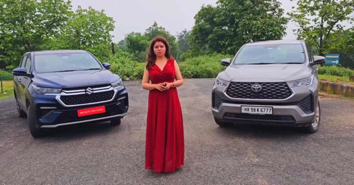 Maruti Suzuki Invicto vs Toyota Innova Hycross featured