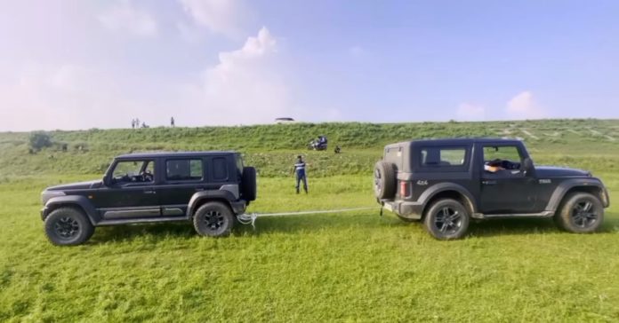 Maruti Suzuki Jimny Vs Mahindra Thar Tug of war featured