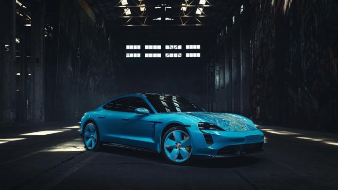 Porsche Presents An Artistic Taycan Turbo S By Artist Ding Yi