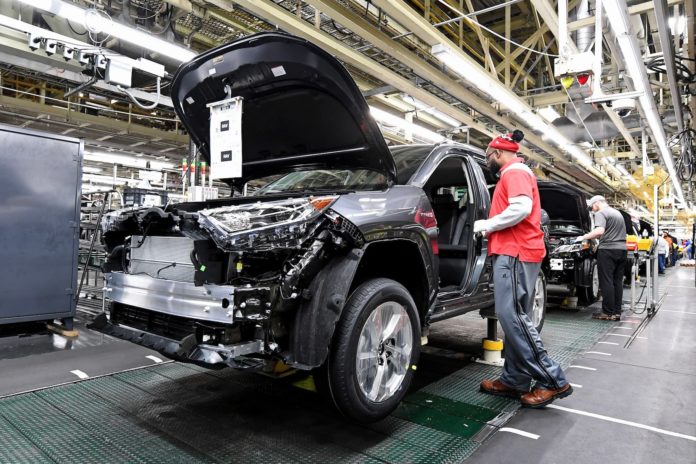 Toyota's Georgetown plant RAV4 line