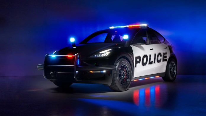 Unplugged Performance Creates A Tesla Model Y Police Car