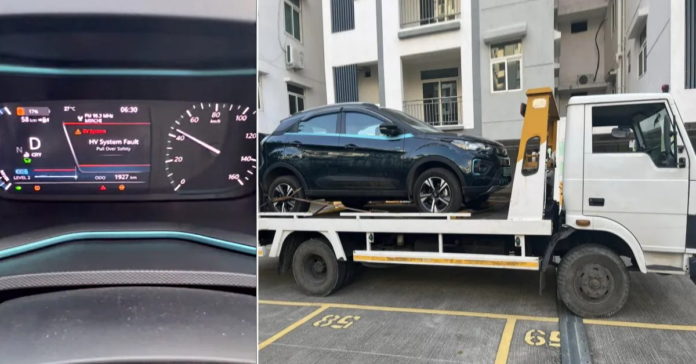 tata nexon ev high voltage error breakdown