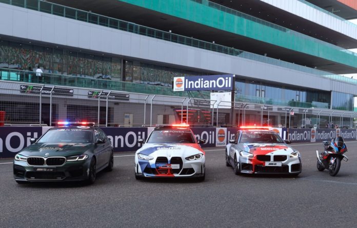 BMW M2, M3 Touring, M5 CS Safety Cars Arrive For 2023 MotoGP India